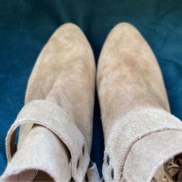 FRYE LEATHER SUEDE DISTRESSED HARNESS ANKLE BOOTS SIZE 10 EUC - Picture 12 of 12